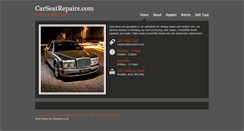 Desktop Screenshot of carseatrepairs.com